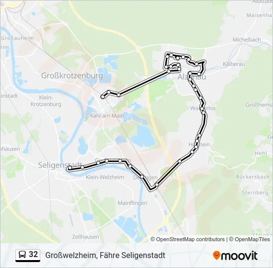32 Bus Line Map