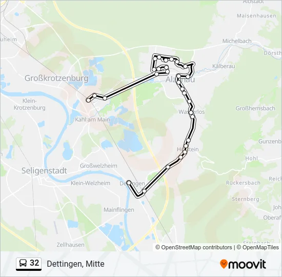 32 Bus Line Map