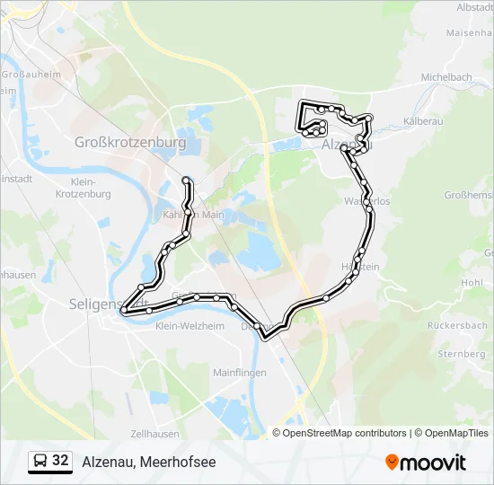 32 Bus Line Map