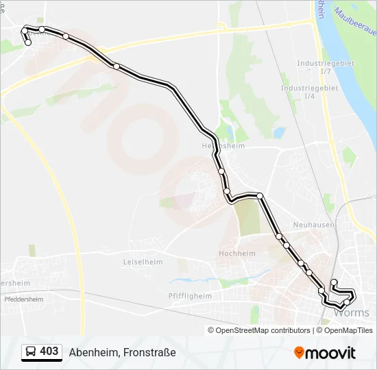403 Bus Line Map