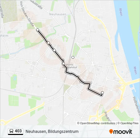 403 Bus Line Map