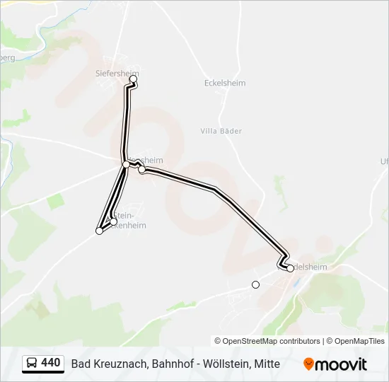 440 Bus Line Map