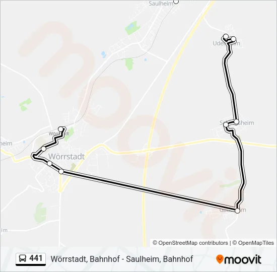 441 Bus Line Map