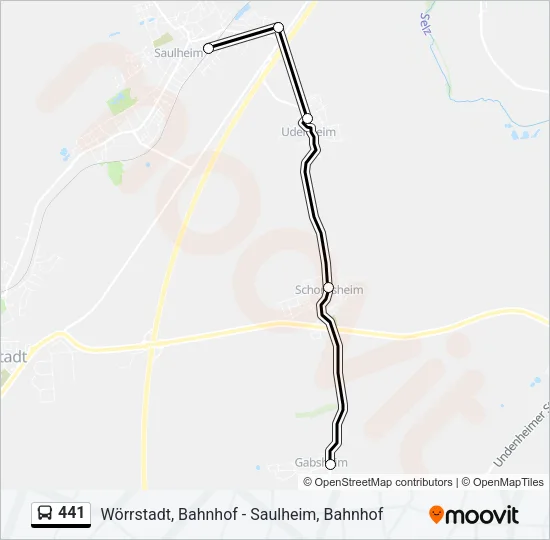 441 Bus Line Map