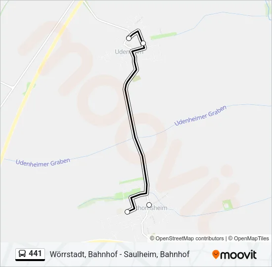 441 Bus Line Map