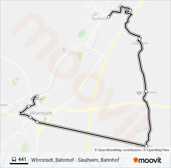 441 Bus Line Map