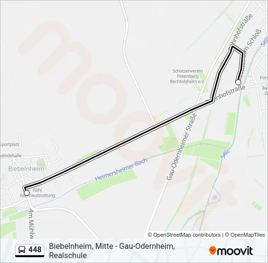 448 Bus Line Map