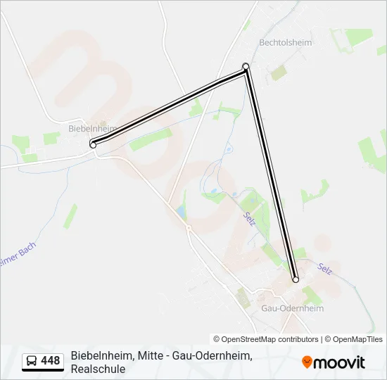 448 Bus Line Map