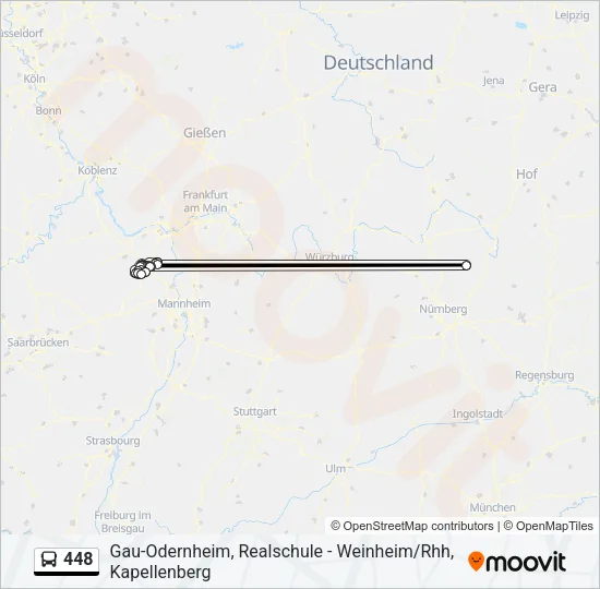 448 Bus Line Map