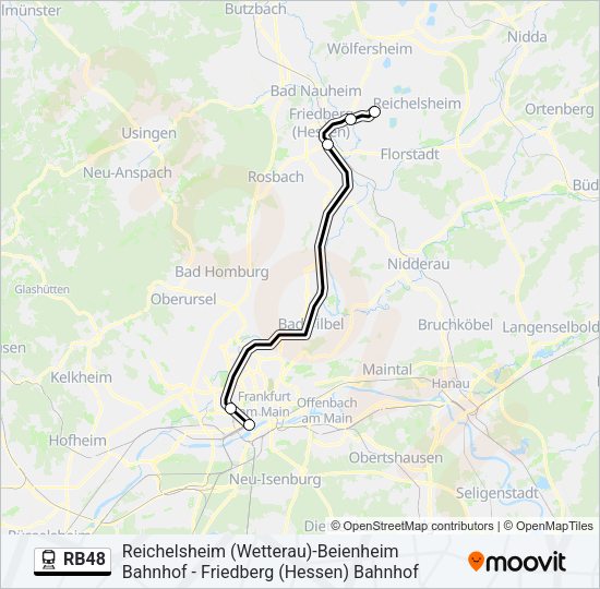 RB48 Train Line Map