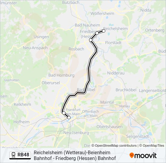 RB48 Train Line Map