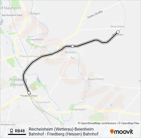 RB48 Train Line Map