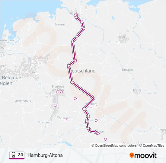 24 Train Line Map