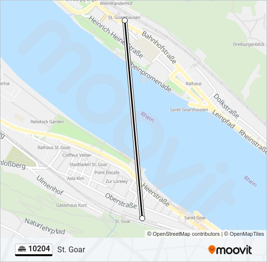 10204 ferry Line Map