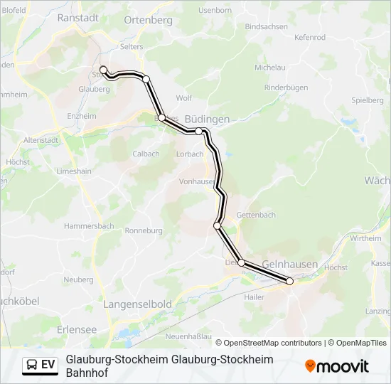 EV Bus Line Map