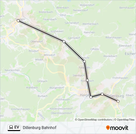 EV Bus Line Map