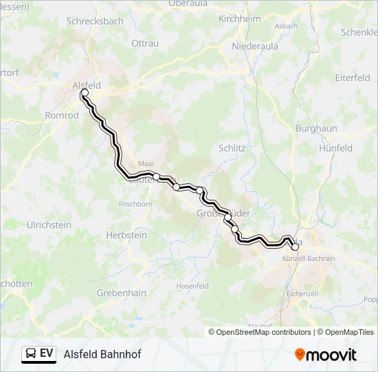 EV Bus Line Map