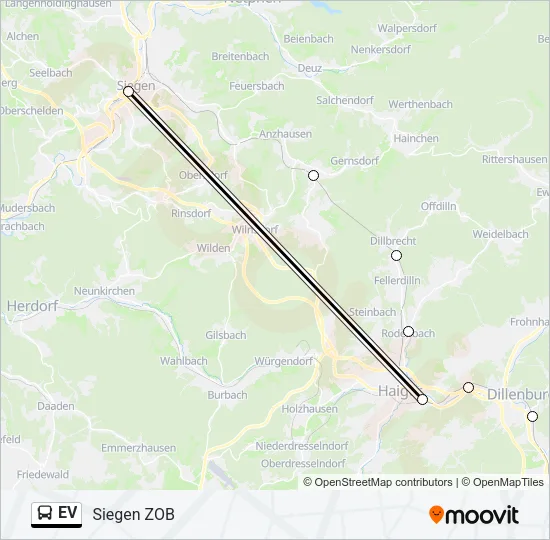 EV Bus Line Map