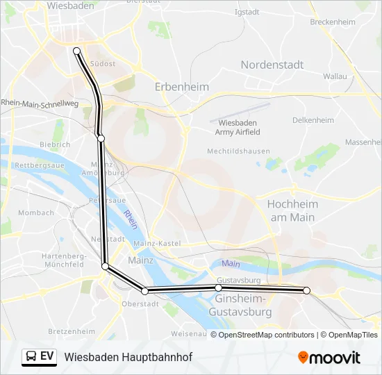 EV Bus Line Map