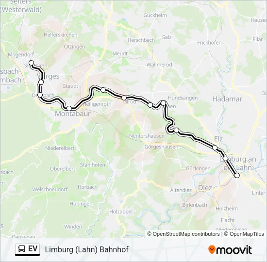 EV Bus Line Map