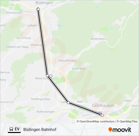 EV Bus Line Map