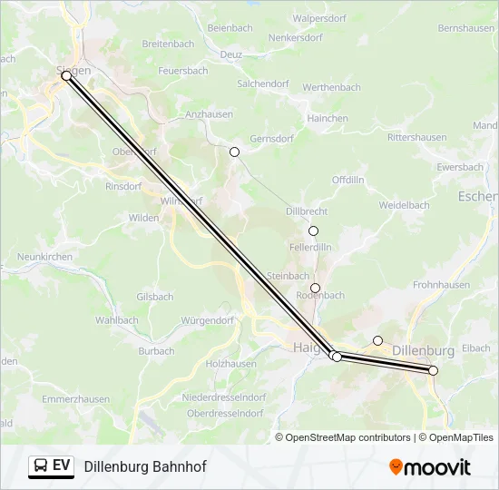 EV Bus Line Map
