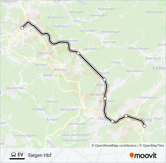 EV Bus Line Map
