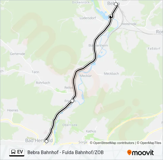 EV Bus Line Map