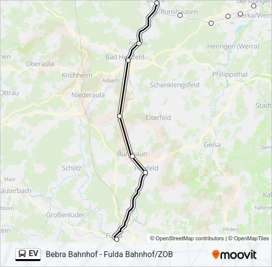 EV Bus Line Map