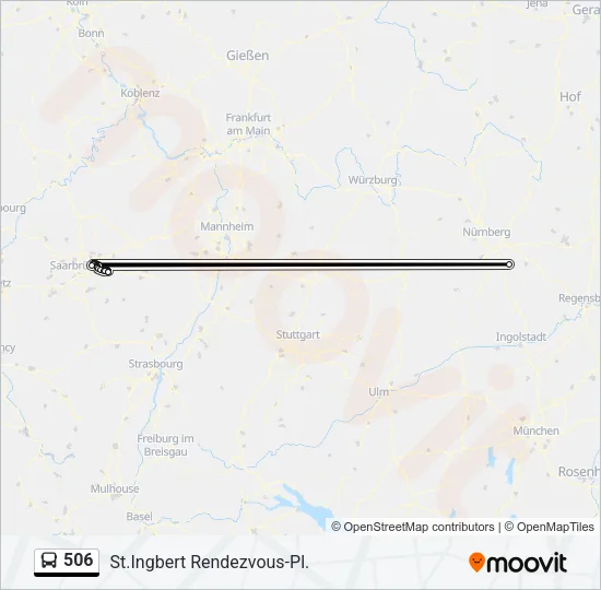 506 Bus Line Map