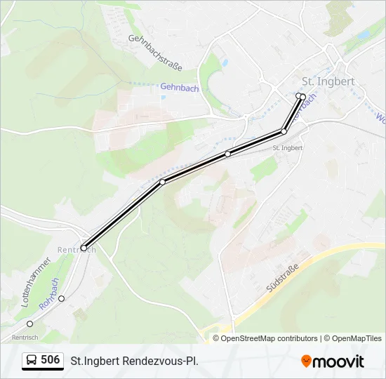 506 Bus Line Map