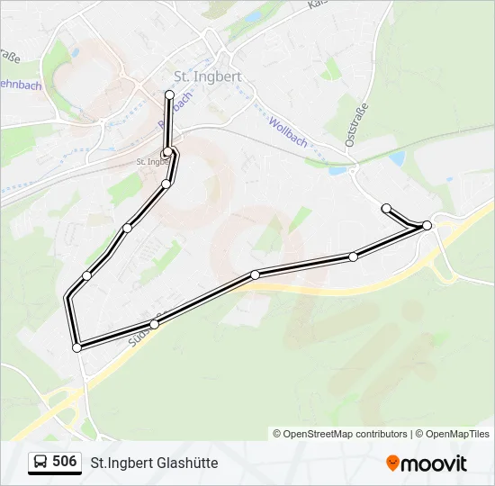 506 Bus Line Map