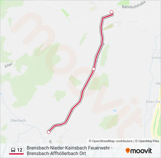 12 Bus Line Map