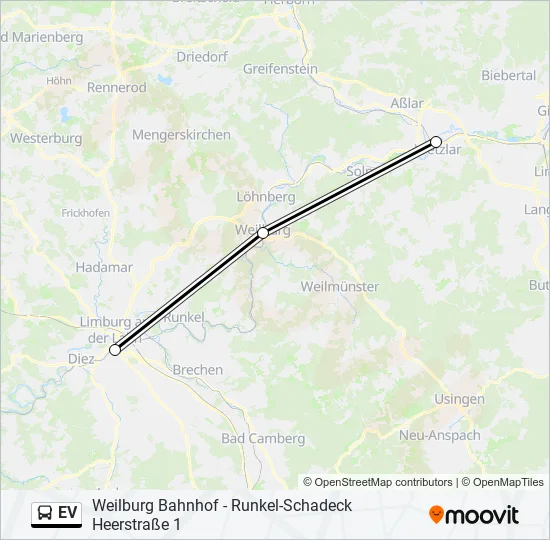 EV Bus Line Map