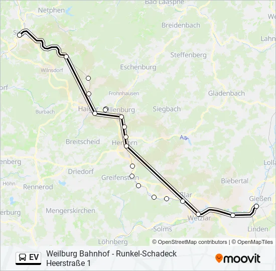EV Bus Line Map