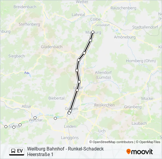 EV Bus Line Map