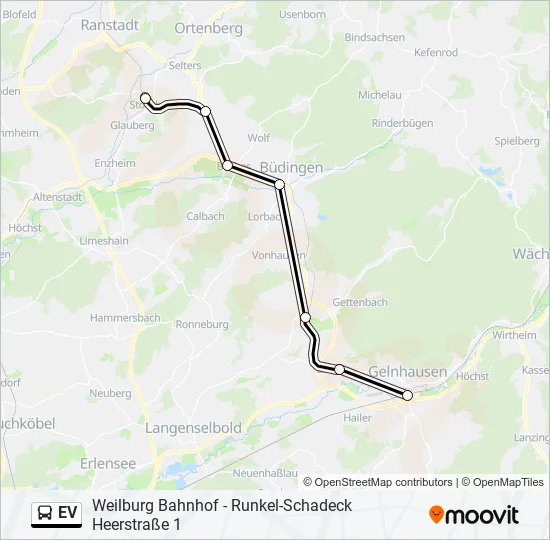 EV Bus Line Map