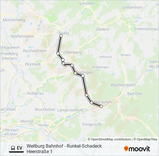 EV Bus Line Map