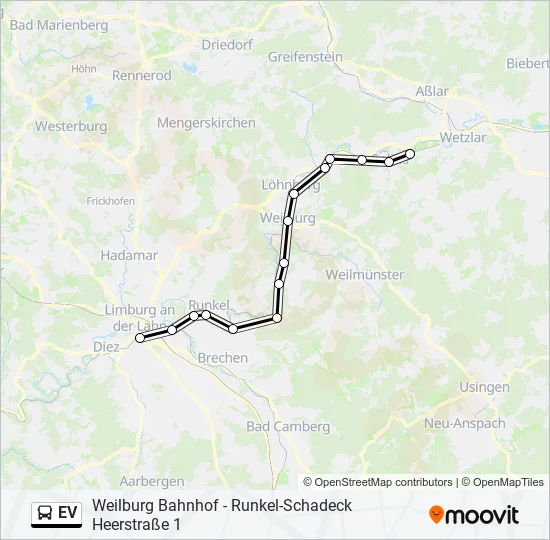 EV Bus Line Map