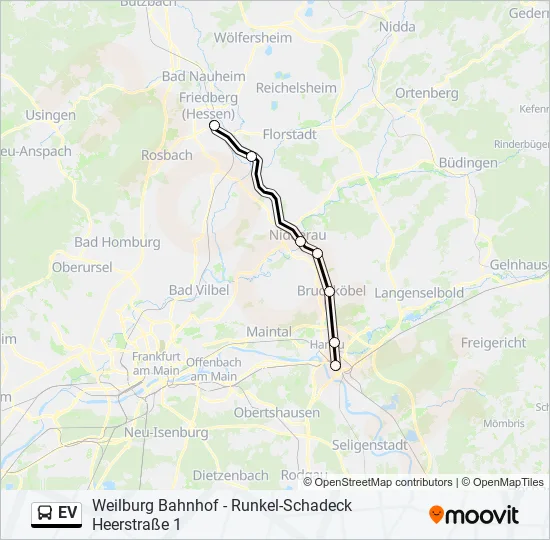EV Bus Line Map