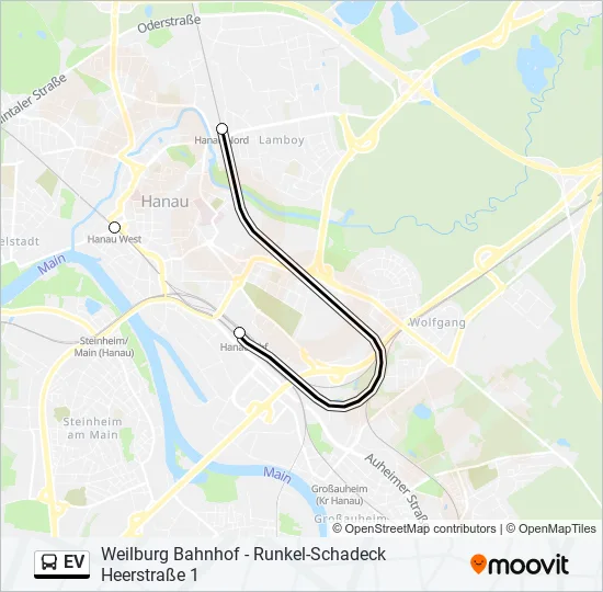 EV Bus Line Map