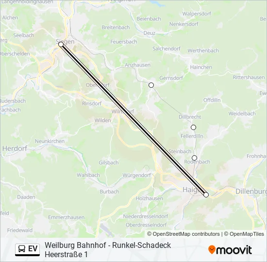 EV Bus Line Map