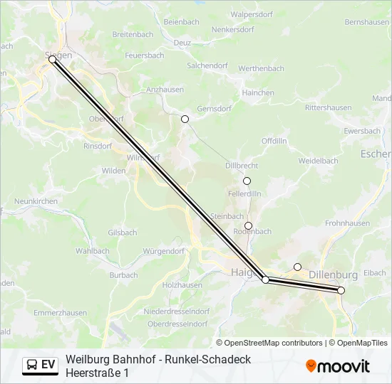 EV Bus Line Map