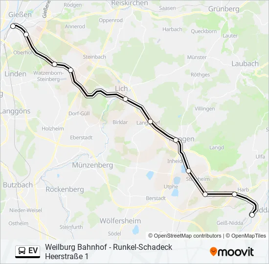 EV Bus Line Map