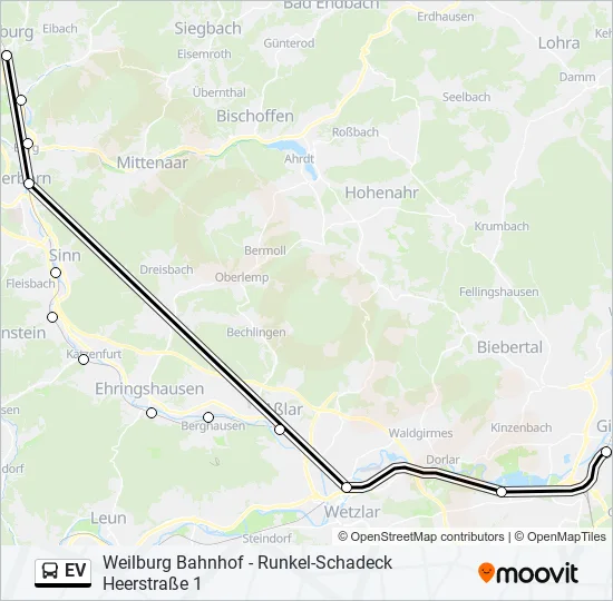 EV Bus Line Map