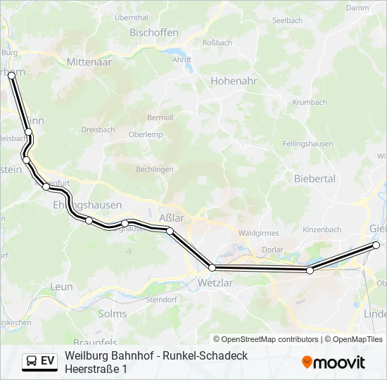 EV Bus Line Map