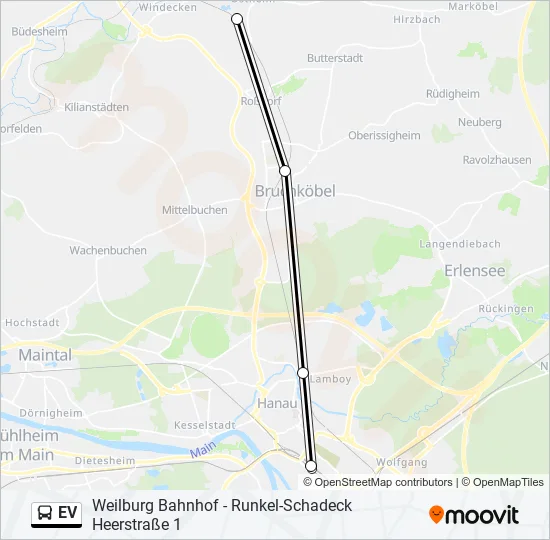 EV Bus Line Map