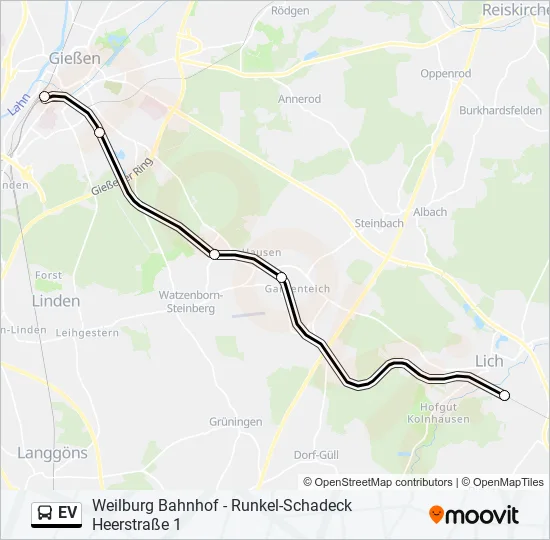 EV Bus Line Map