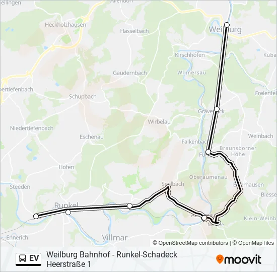EV Bus Line Map