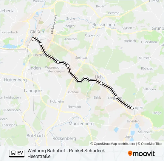 EV Bus Line Map